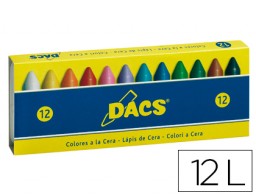 12 lápices cera blanda Dacs